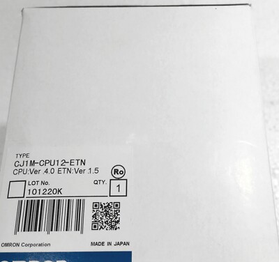 OMRON CJ1M-CPU12-ETN CJ1MCPU12ETN CPU MODULE PLC Control Logic Built-In Ethernet