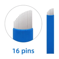 16F Pins Disposable Eyebrow Needle Lip Tattoo Microblades Permanent Makeup Blade