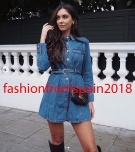 zara denim button dress