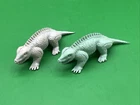 Vintage 1950's lot of 2 Marx Prehistoric Playset Plastic Dinosaur Figures