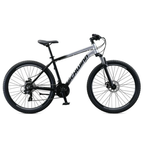 Men's 27.5" AL Comp Mountain Bike Off Road Tires, 21-Speed Bicycle, Silver