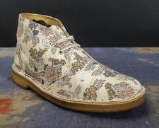Womens Clarks Originals Desert Liberty Art Fabric Floral Boots Size UK 5 EU 38