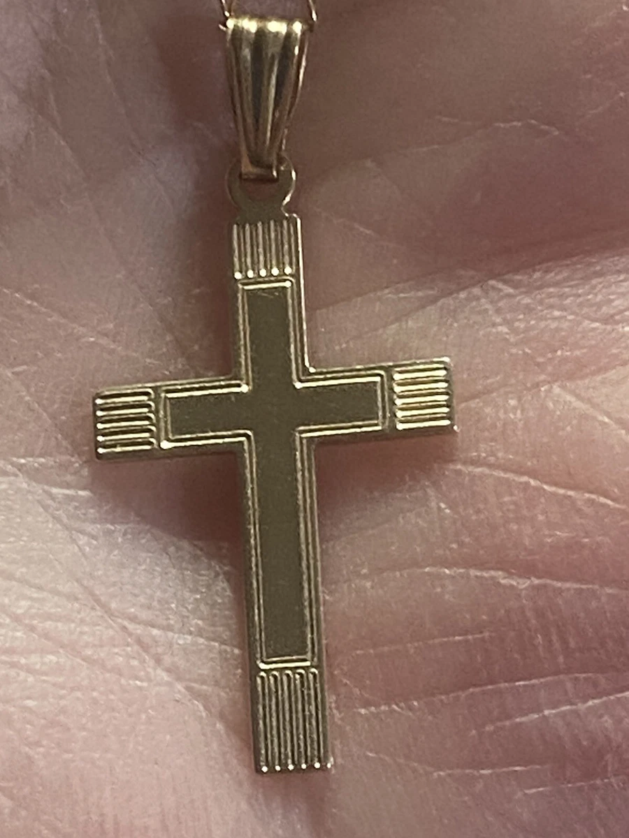 Gold cross necklace ebay deals