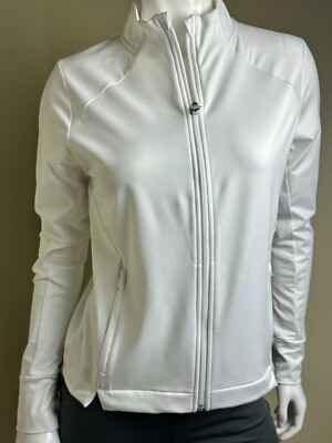 PUMA Women's White Jacket Pockets Sz S.  (B.112)