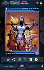 Topps Marvel Collect 2021 Next Move Blue + Green - Mockingbird