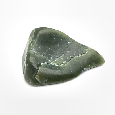 Wyoming Jade Pebble Green Whole Nephrite Jade Stone Polished Specimen WY #43