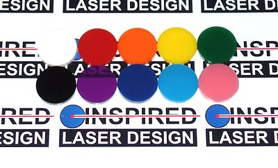 2.5''  63mm (8 Pack) Acrylic Disc 22 color acrylic round Craft Disk plexiglass
