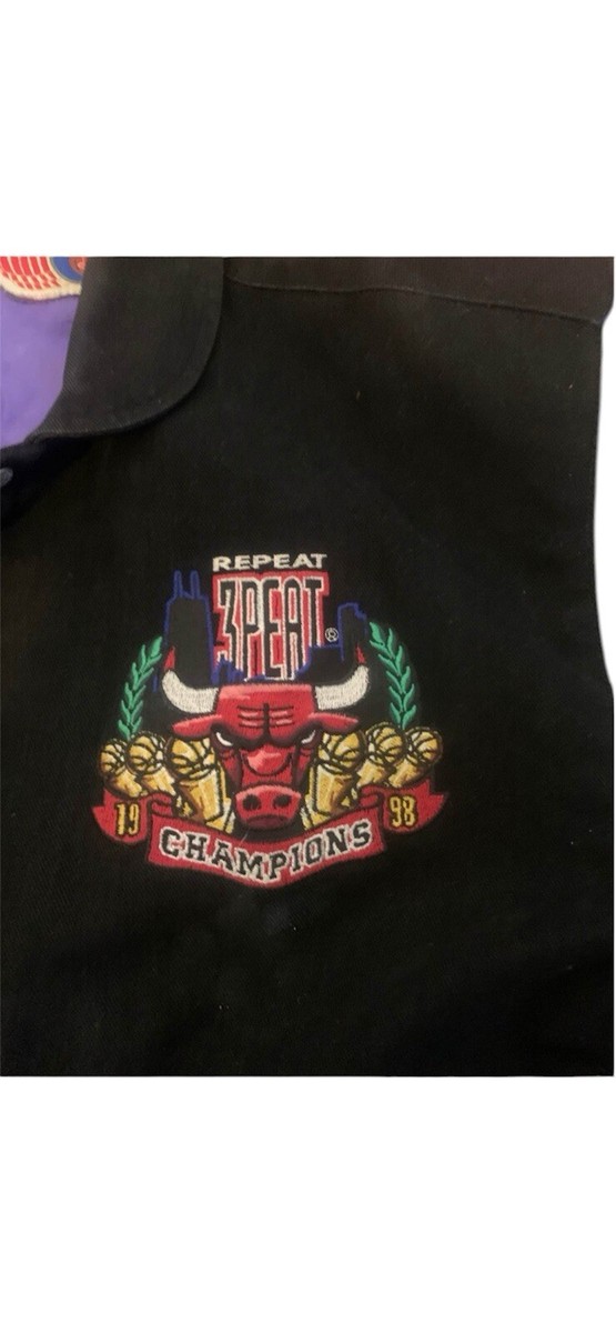 Chicago Bulls Jeff Hamilton Repeat 3Peat 1998 NBA Champs Varsity