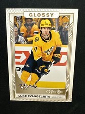 23-24 UD Series 1 Hockey O-Pee-Chee Glossy Rookies R-21 Luke Evangelista