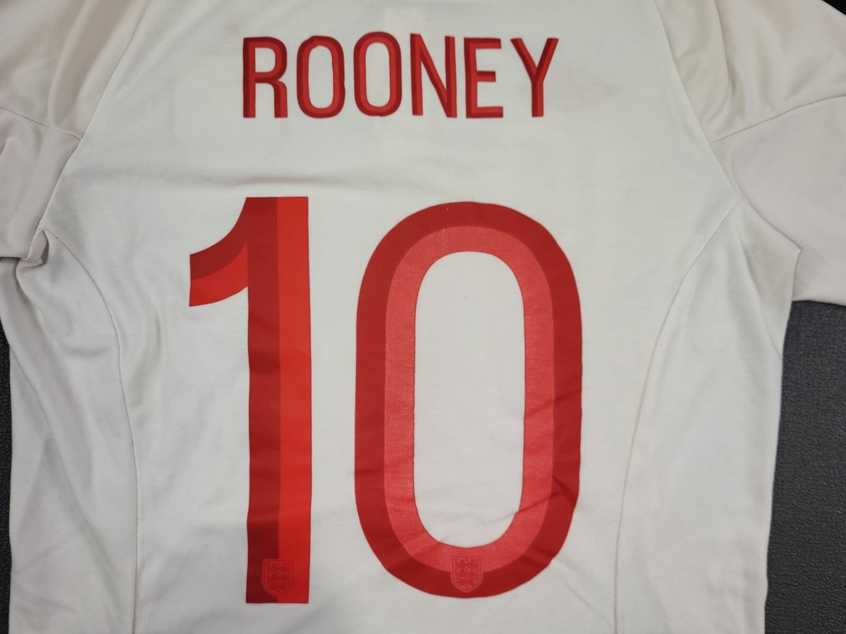 England Wayne Rooney Jersey umbro #10 shirt white size 38