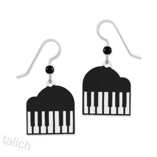 Sienna Sky Earrings Piano Lightweight Handmade in USA Unique Gift