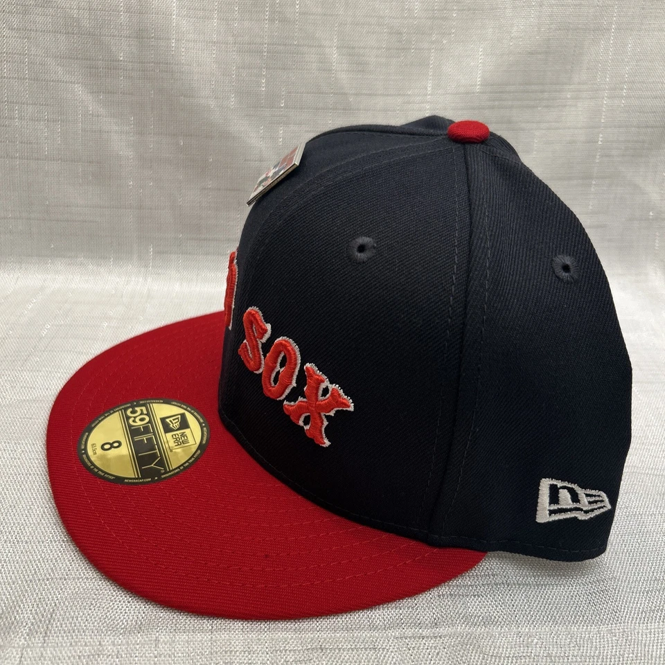 RARE New Era x Big League Chew Boston Red Sox Fitted Hat Size 8 With LE Pin - Image 4 of 4