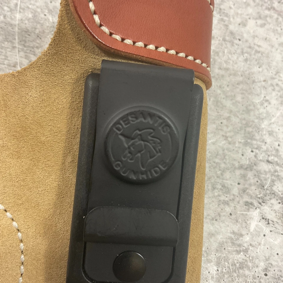Desantis 106 D6 Gunhide IWB Pistol Holster Brown Leather Tuck Inside Waistband - Image 4 of 4