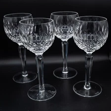 Waterford Crystal Colleen Wine Hock Glasses Set of 4 - 7 3/8"- FREE USA SHIPPING