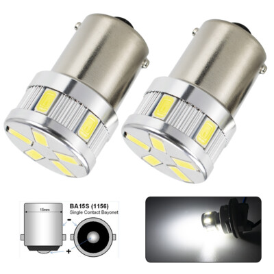 2x Auto KFZ 1156 SMD Bremslicht LED Blinker Glühlampe Rücklicht Birne R 5W Ba15s