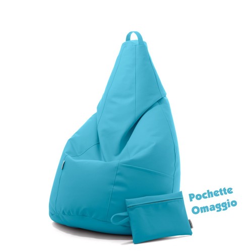 Avalon - Pouf Poltrona Sacco pouf pera ecopelle, Puffo Made in Italy (70x130) - Foto 111 di 140
