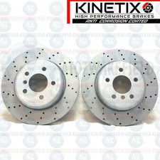 PAAR QUER GELOCHTE BREMSSCHEIBEN HINTEN FÜR BMW 5ER M SPORT F10 F11 330mm