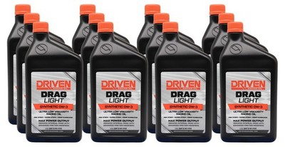 Driven Racing Oil Drag Light 0W3 Motor Oil Case 12/Qt