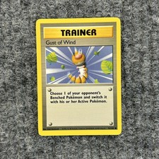 gust of wind pokemon card Vintage Common (Japanese) - Gust of Wind Base Set Pokemon Card