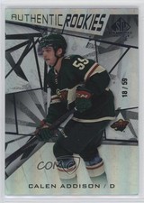 2021-22 Upper Deck SP Game Used Authentic Rookies 18/59 Calen Addison #175 0lb7