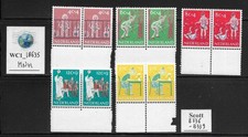 WC1_18635. NETHERLANDS.Pairs 1959 CHILD WELFARE semi-postal set.Sc.B336-B340.MNH