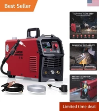 Portable 50A Plasma Cutter with Smart Control and Large LED for Metal Cutting