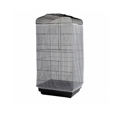 Adjustable Birdcage Seed Catcher Feather Catcher Bird Cage 118 x 32 Inch White