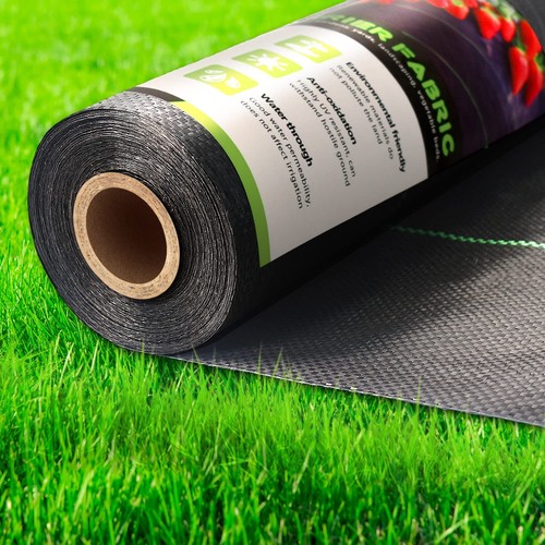 Garden Weed Barrier Landscape Fabric Heavy Duty, Woven Ground Cover Weed Barr...