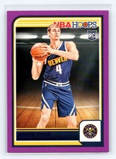 2023-24 Hoops #259 Hunter Tyson Purple Rookie Denver Nuggets