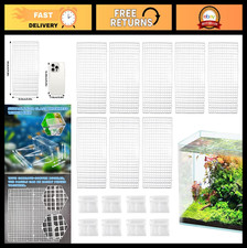 8 Pack Acrylic Aquarium Tank Lid with Clips - Fish Tank Cover, Breeder Hood, Cle