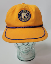 Vintage Kiwanis International Adjustable Hat Cap K Brand Made in USA