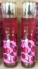BATH  BODY WORKS SWEET HEART CHERRY   FINE FRAGRANCE MIST 8 OZ SET OF 2