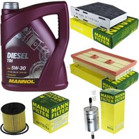 Mann Inspektionspaket 5L Mannol Diesel Tdi 5W-30 FüR Vw Golf V 1.6 Fsi Audi A3