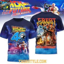 Back To The Future Celebrating 40Th Anniversary 2025 Great Scott 3D T-Shirt TA91
