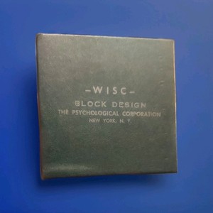 WISC BLOCK DESIGN Wechsler Intelligence Scale for Children Vintage 1949 GC