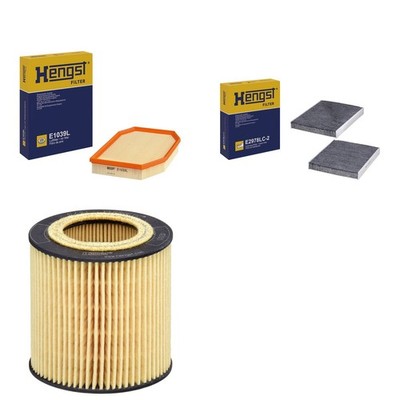 HENGST FILTER-PAKET SET passend für BMW 5er F10 F11 7er F 01 523i 528i 530i
