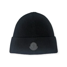 Moncler Fashionable Knitted Hat Black Unisex