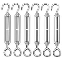 Spannschloss M6 304 Edelstahl Drahtspanner 6 StüCk Set FüR Befestigung