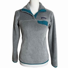 Patagonia Re-Tool Snap-T Fleece Pullover Gray Women XXS