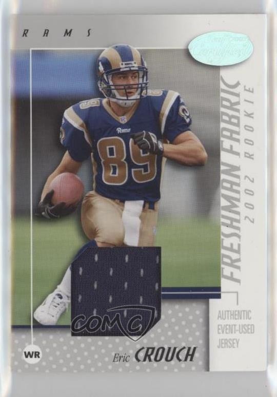 2002 Leaf Certified Freshman Fabric 212/800 Eric Crouch #106 Rookie RC 0a6