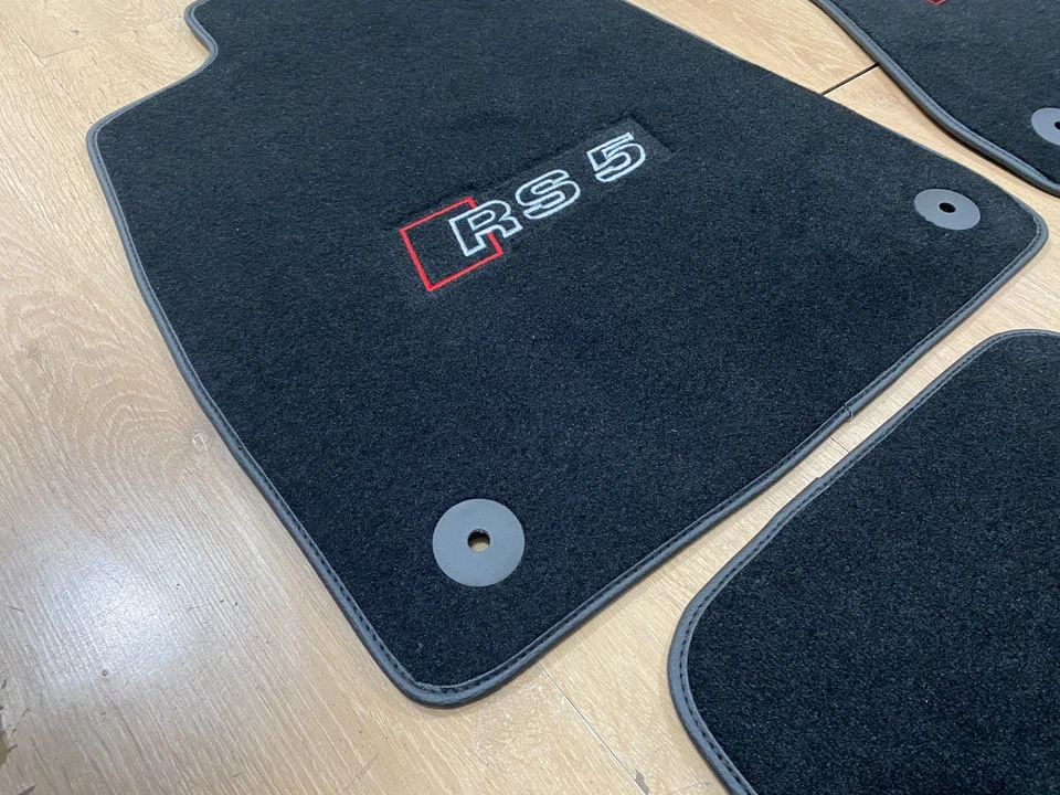 Luxury Floor Car Mats for Audi RS5 2016-2024 Coupe, Set of 4 , Made to Order Foto 3 de 4