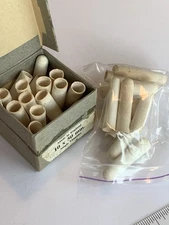 Vintage Box of 25 WHATMAN Seamless Cellulose Extraction Thimbles 10x50mm