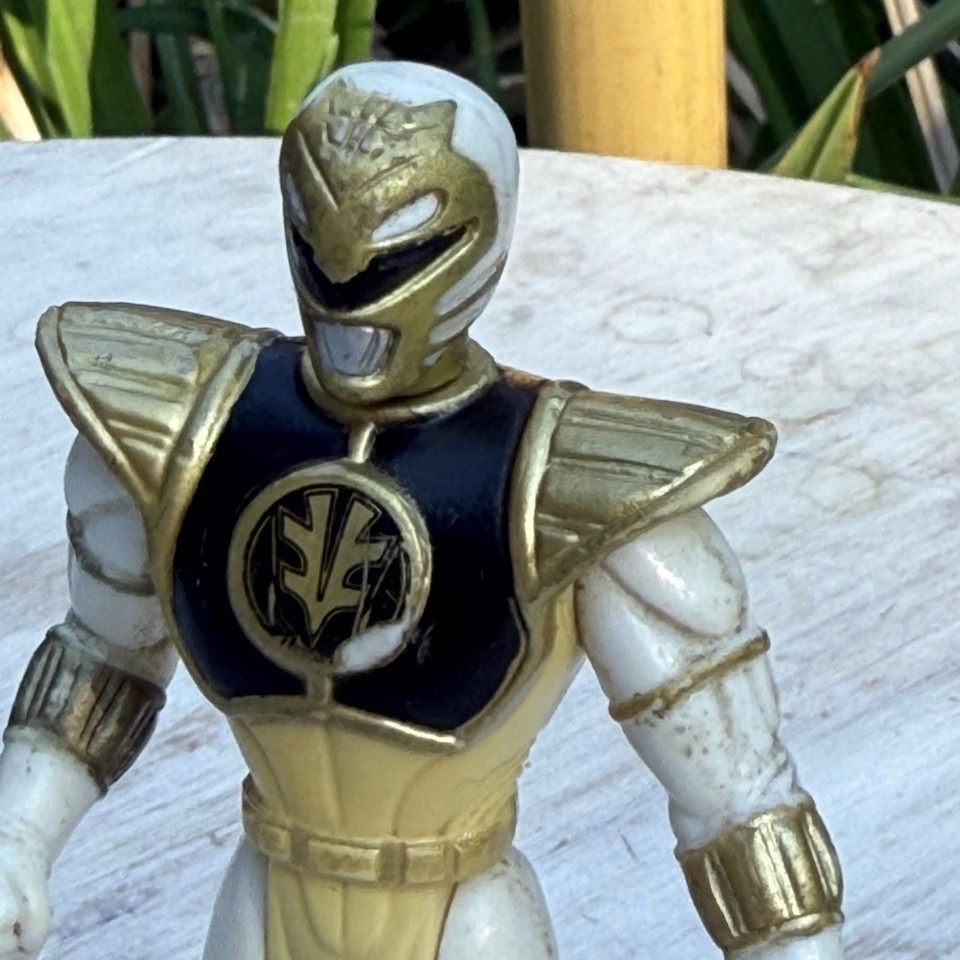 Mighty Morphin Power Rangers White And Red Ranger Key Chain Vintage | eBay