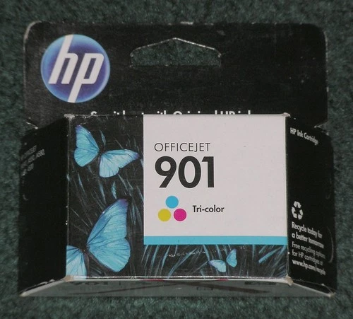 Genuine OEM HP 901 Tri-Color Ink Print Cartridge CC656AN Sealed Retail Box