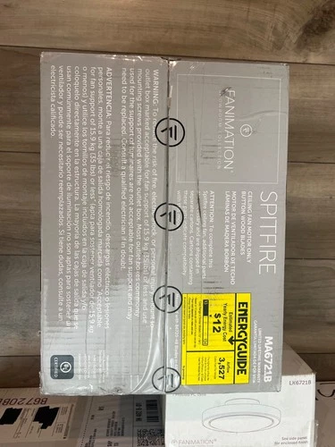 Fanimation Ceiling Fan with Light Kit-13.7 Inches Tall and 60 Inches Wide( NEW) - Picture 5 of 5