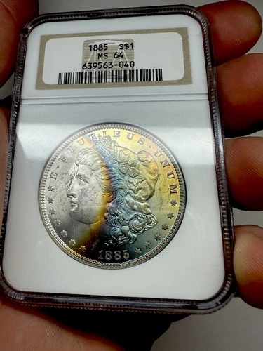 MONSTER TONER — 1885 Morgan Silver Dollar NGC MS64