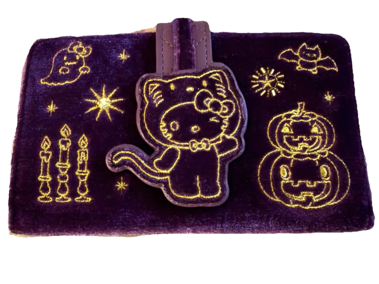Sanrio “Halloween” Womens Velvet Hand Purse-Hello Kitty