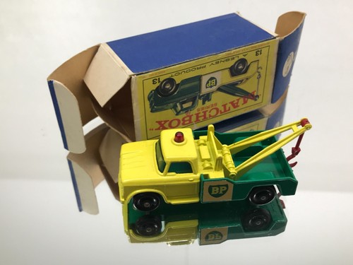 MATCHBOX LESNEY 13 DODGE BP WRECKER - BPW -YELLOW 3inch- GOOD IN E2 BOX - 499 - Picture 5 of 8