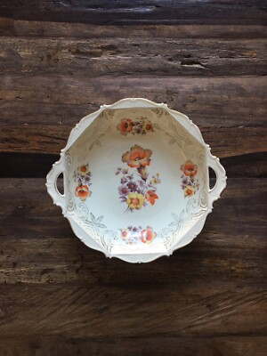 German Eschenbach Bavaria Elfenbein Porzellan Servierschale/Porcelain Plate Rare