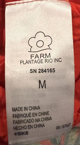 EUC Anthropologie Farm Rio Tucano Paradise MIDI Size Medium slit in front lined - Picture 8 of 9